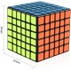 Cub Magic 6x6x6 Moyu MoFang Meilong, Black, 440CUB-1