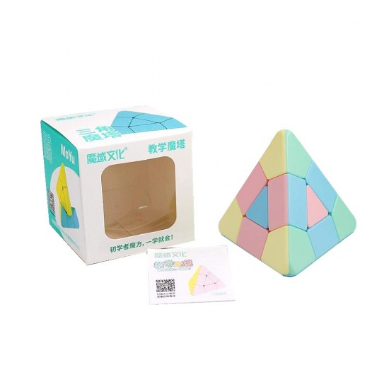 Cub Magic Moyu Triangle Pyraminx macaron, Stickerless, 439CUB-1