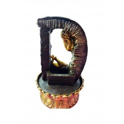 Fantana arteziana, cu buton On/off, Buddha, bila si leduri, 40 cm, XL1923 Fantana arteziana, cu buton On/off, Buddha, bila si leduri, 40 cm, XL1923