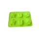 Forma din silicon pentru prajituri, 6 cavitati, Floral, 119COF