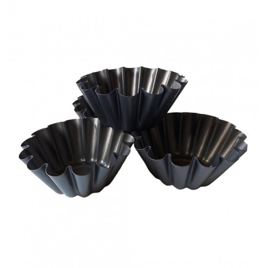 Forma pentru Savarine, Set 4 cavitati, Gri, 10 cm, 327COF Forma pentru Savarine, Set 4 cavitati, Gri, 10 cm, 327COF