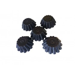 Forma pentru Savarine, Set 5 cavitati, Negru, 10 cm, 399COF