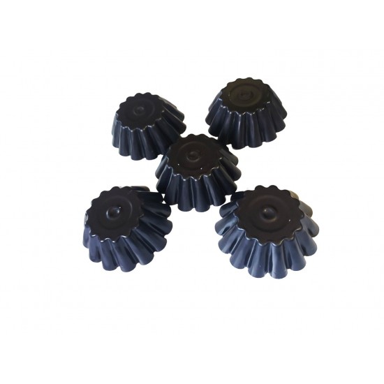Forma pentru Savarine, Set 5 cavitati, Negru, 10 cm, 399COF