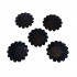 Forma pentru Savarine, Set 5 cavitati, Negru, 10 cm, 399COF
