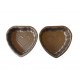 Forma pentru Tarte, Set 2 forme, Inima, Maro, 10 cm, 403COF