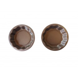 Forma pentru Tarte, Set 2 forme, Rotund, Maro, 10 cm, 404COF
