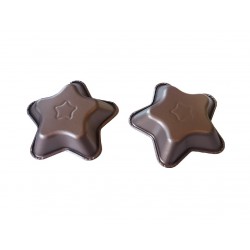 Forma pentru Tarte, Set 2 forme, Stea, Maro, 10 cm, 405COF