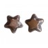 Forma pentru Tarte, Set 2 forme, Stea, Maro, 10 cm, 405COF