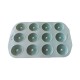Forma silicon 12 cavitati, Pentru prajituri sau Briose, Verde, 28 cm, 235COF