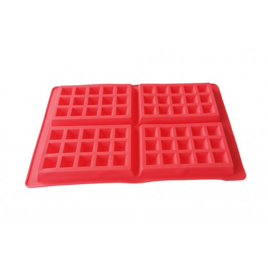 Forma silicon 4 cavitati, Pentru Grofe, Rosu, 28 cm, 233COF