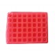 Forma silicon 48 cavitati, Litere, Pentru bomboane sau cuburi de Gheata, Rosu, 23 cm, 225COF