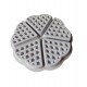 Forma silicon 5 cavitati triunghi, Pentru Grofe, Mov, 21 cm, 254COF