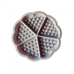 Forma silicon 5 cavitati triunghi, Pentru Grofe, Mov, 21 cm, 254COF