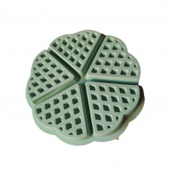 Forma silicon 5 cavitati triunghi, Pentru Grofe, Verde, 21 cm, 252COF