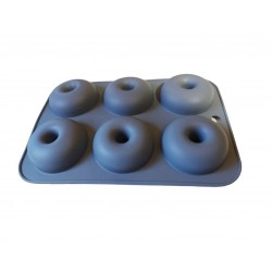 Forma silicon, Pentru Gogosi sau Prajituri, 6 cavitati, Gri, 26 cm, 342COF