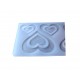 Forma silicon pentru decoarea torturilor, Matrita Inimioare, Alb, 21cm, 314COF