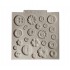 Forma silicon pentru fondant, Matrita nasturi, Gri, 10 cm, 290COF