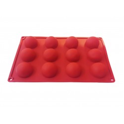 Forma silicon pentru prajituri, 12 cavitati, Rotund, 157COF