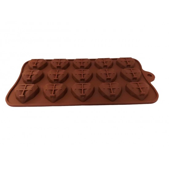 Forma silicon pentru prajituri, 15 Inimioare, 179COF