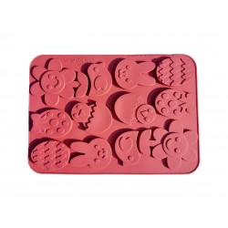 Forma silicon pentru prajituri, Iepurasi, Ou, Pui, Floare, 173COF