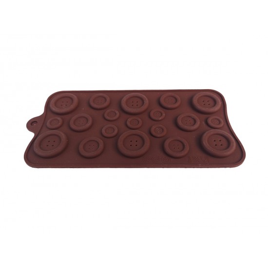 Forma silicon pentru prajituri, Nasturi, 185COF