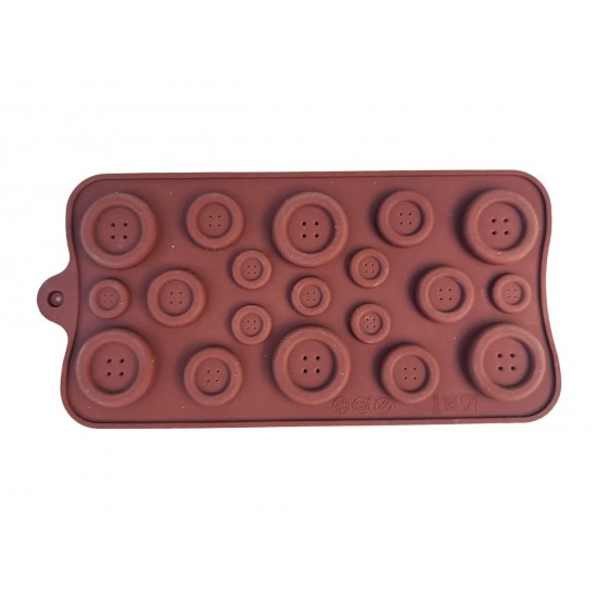 Forma silicon pentru prajituri, Nasturi, 185COF