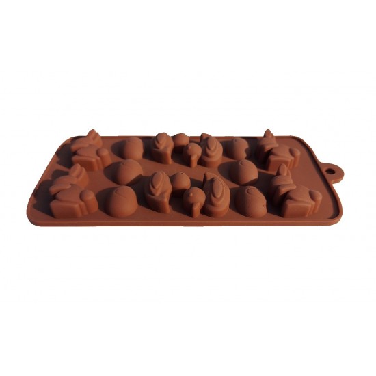 Forma silicon pentru prajituri, Ratuste, Iepure, Ou, 165COF