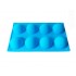 Forma silicon pentru prajituri turnate, Albastru, 8 cavitati, 28 cm, 432COF