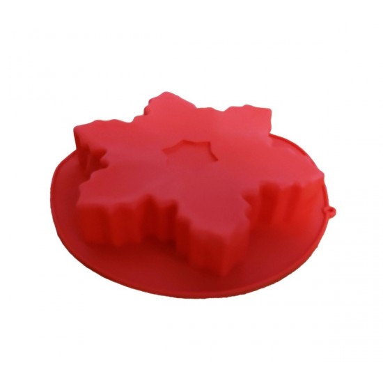 Forma silicon, pentru tarta, Fulg de nea, 22 cm 142COF