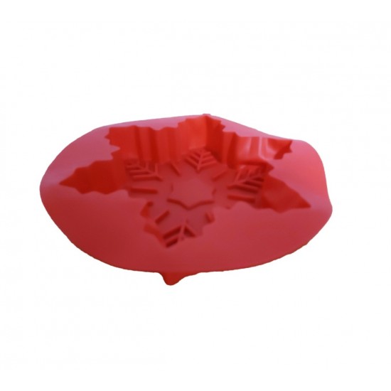 Forma silicon, pentru tarta, Fulg de nea, 22 cm 142COF
