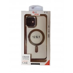 Husa telefon compatibila cu Apple iPhone 12, Silver, 415HT