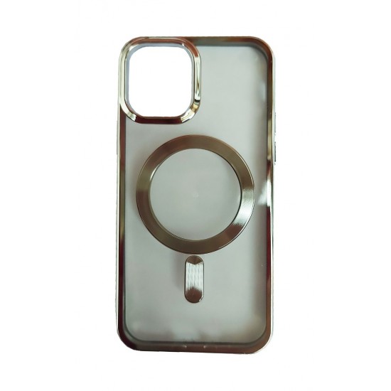 Husa telefon compatibila cu Apple iPhone 12 Pro Max, Silver, 420HT