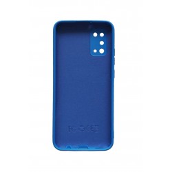 Husa telefon compatibila cu Samsung Galaxy A02s, Albastru, Cu interior de catifea, 168HT