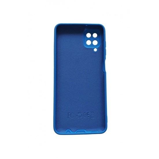 Husa telefon compatibila cu Samsung Galaxy A12, Albastru, Cu interior de catifea, 217HT
