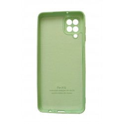 Husa telefon compatibila cu Samsung Galaxy A12, Verde, Cu interior de catifea, 391HT