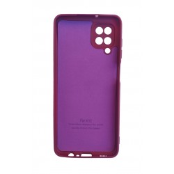 Husa telefon compatibila cu Samsung Galaxy A12, Visiniu, Cu interior de catifea, 385HT