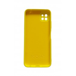 Husa telefon compatibila cu Samsung Galaxy A22 5G, Galben, Cu interior de catifea, 159HT