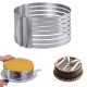Inel feliator blat de tort ajustabil 8 cm, 24-30 cm, otel inoxidabil, 146COF