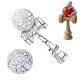Kendama Profesionala, Bila din lemn, Design artistic cu finisaj Crapatura + Sticker pentru Telefon, 102KD