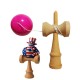 Kendama din lemn natural, Bila lemn + Sticker Waterproof USA pentru telefon, 159KD