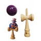 Kendama din lemn natural, Bila lemn + Sticker Waterproof USA pentru telefon, 163KD