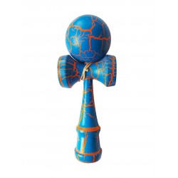 Kendama profesionala, Albastru/Portocaliu, 14KD