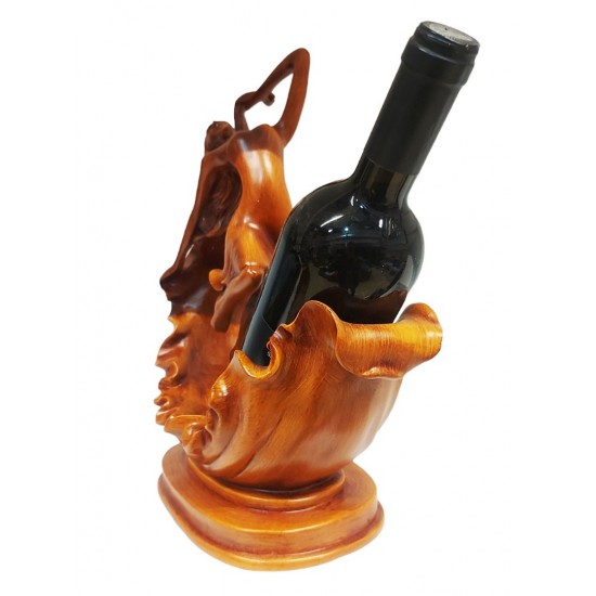 Suport sticla vin, Femeie, Maro, 30 cm, L3250X