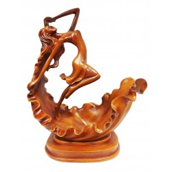 Suport sticla vin, Femeie, Maro, 30 cm, L3250X