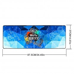 Moyu Speed cubing Mat, Albastru, 87.5 cm, 428CUB-1