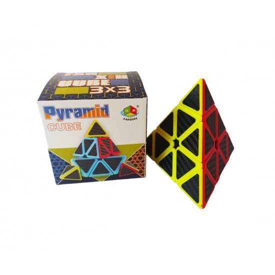 Cub Magic Pyraminx 3x3x3, Fanxin, Fibra de carbon, 503CUB Cub Magic Pyraminx 3x3x3, Fanxin, Fibra de carbon, 503CUB
