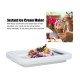 Plita termica pentru inghetata Thailandeza instant tip rulou, Accesorii Incluse, 22 cm, Alb, 411COF