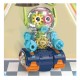 Robot Transparent Gear, Canta si lumineaza, Verde, 17133SX