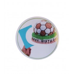 Sablon pentru decorare torturi, Turcoaz, 17 cm, 382COF