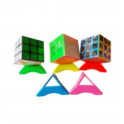 Set 10 Suporti universali pentru cuburi, toate marcile si dimensiunile Magic Cub, Multicolor, 436CUB-1